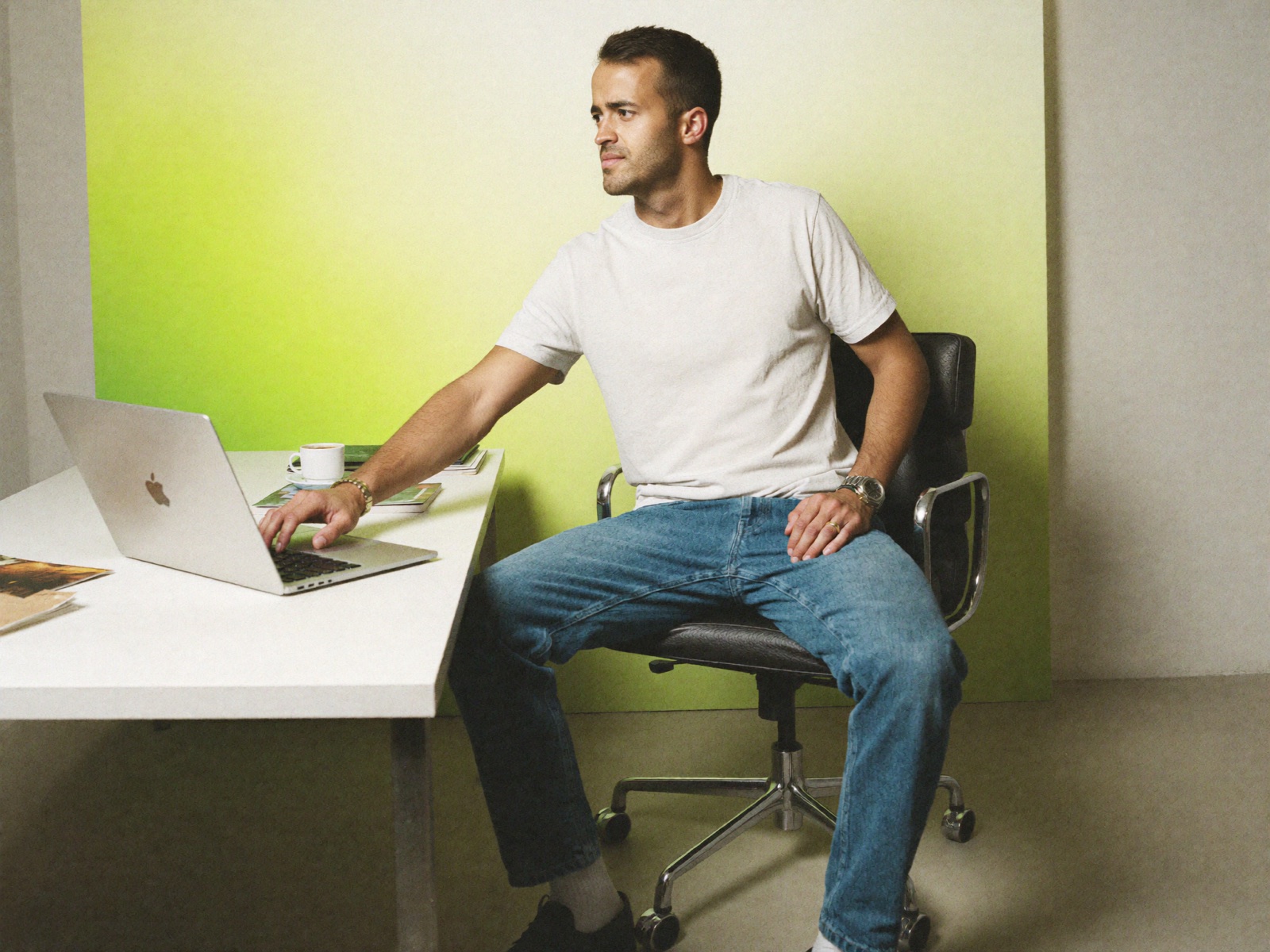 Dan Mizrahi at his desk