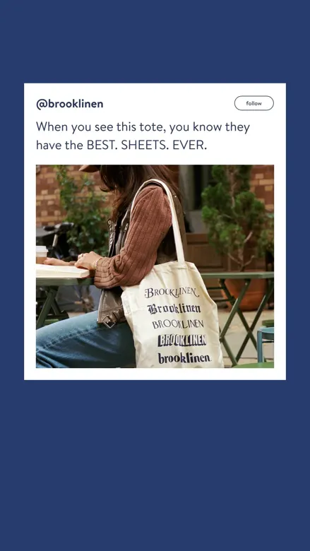 Brooklinen ad